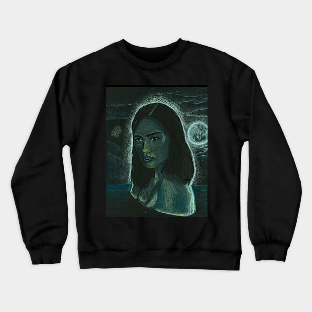 Mermaid Crewneck Sweatshirt by teenamarie23art